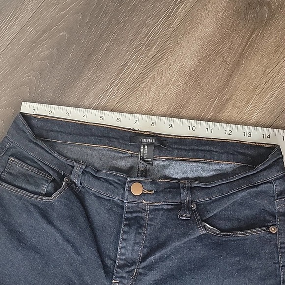 Forever 21 Dark Blue Skinny Jeans Size 29 - Picture 7 of 7